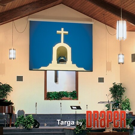 Targa Matte White Electric Projection Screen Low Voltage Motor Size/Format: 189" diagonal / 16:10